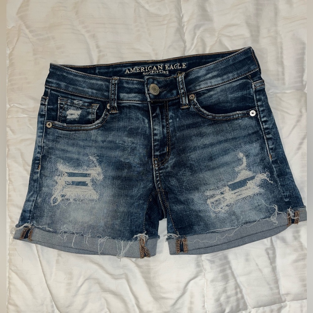 American Eagle Outfitters Mid Rise Jean Shorts